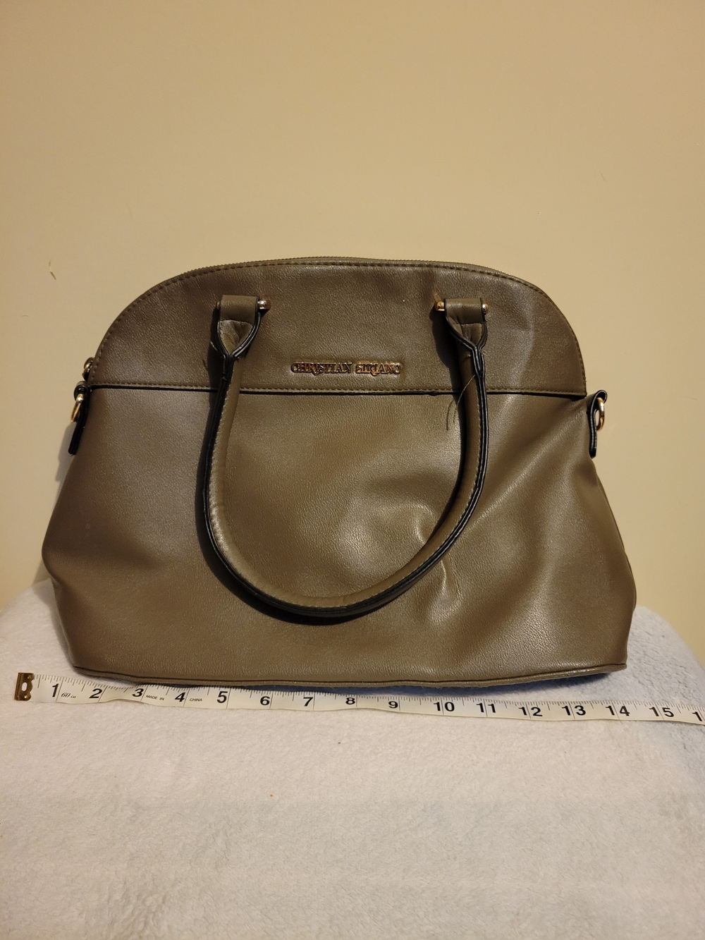 CHRISTIAN SIRIANO Olive Dome Satchel Bag
